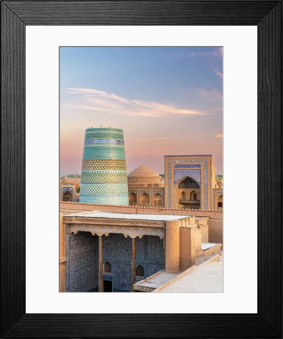 Framed Print : Scenic view of the old town (Itchan Kala), Khiva, Uzbekistan Framed Print : Scenic view of the old town (Itchan Kala), Khiva, Uzbekistan