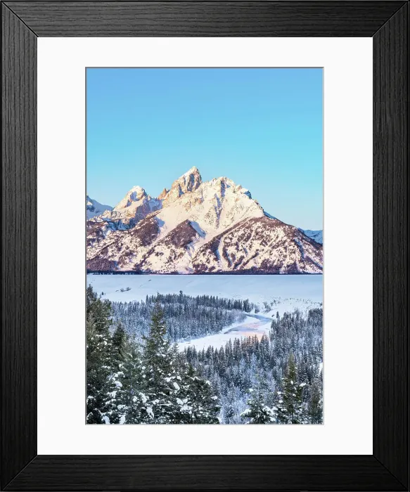 Framed Print : Sunrise illuminating the Teton Mountain Range, Snake River Overlook, Alpenglow Winter Sunrise Grand Teton National Park, Wyoming, USA Framed Print : Sunrise illuminating the Teton Mountain Range, Snake River Overlook, Alpenglow Winter Sunrise Grand Teton National Park, Wyoming, USA