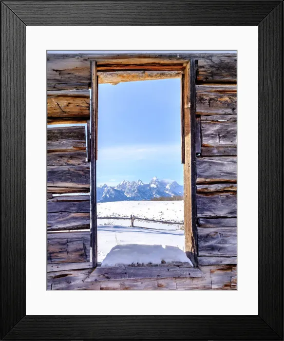 Framed Print : Window of old Farmhouse with views of the Teton Mountain Range Grand Teton National Park, Wyoming, USA Framed Print : Window of old Farmhouse with views of the Teton Mountain Range Grand Teton National Park, Wyoming, USA