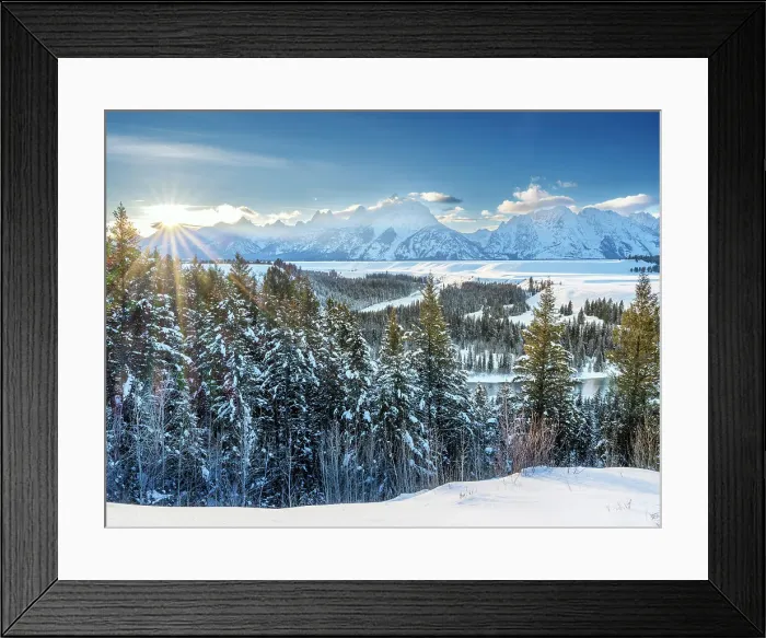 Framed Print : Snake River Overlook with the setting Sun in Winter, Winter Wonderland Grand Teton National Park, Wyoming, USA Framed Print : Snake River Overlook with the setting Sun in Winter, Winter Wonderland Grand Teton National Park, Wyoming, USA