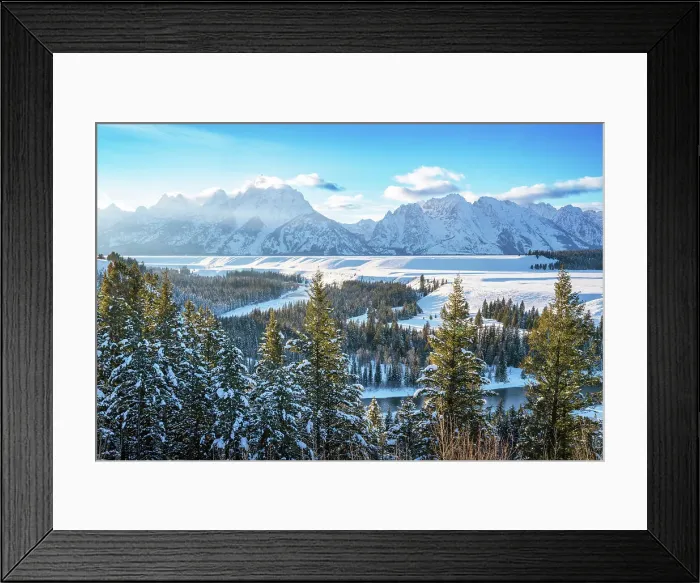 Framed Print : Snake River Overlook with the setting Sun in Winter, Winter Wonderland Grand Teton National Park, Wyoming, USA Framed Print : Snake River Overlook with the setting Sun in Winter, Winter Wonderland Grand Teton National Park, Wyoming, USA