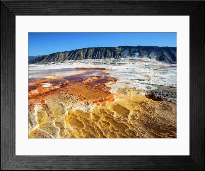 Framed Print : Mammoth Hot Springs Yellowstone National Park Wyoming, USA Framed Print : Mammoth Hot Springs Yellowstone National Park Wyoming, USA