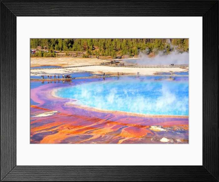Framed Print : Grand Prismatic Spring, Midway Geyser Basin Yellowstone National Park Wyoming, USA Framed Print : Grand Prismatic Spring, Midway Geyser Basin Yellowstone National Park Wyoming, USA