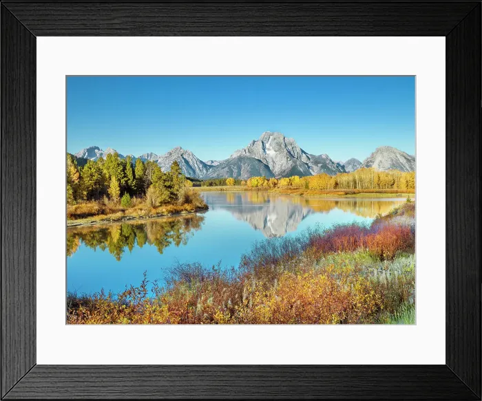 Framed Print : Oxbow Bend with Mount Moran in the Background, Grand Teton National Park, Wyoming, USA Framed Print : Oxbow Bend with Mount Moran in the Background, Grand Teton National Park, Wyoming, USA
