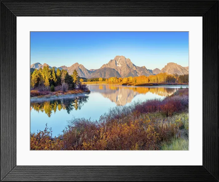 Framed Print : Oxbow Bend with Mount Moran in the Background, Grand Teton National Park, Wyoming, USA Framed Print : Oxbow Bend with Mount Moran in the Background, Grand Teton National Park, Wyoming, USA