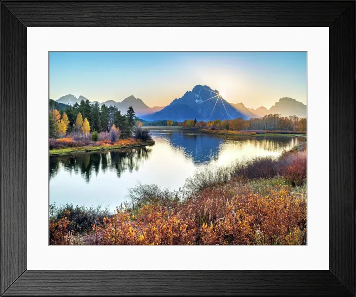 Framed Print : Oxbow Bend with Mount Moran in the Background, Grand Teton National Park, Wyoming, USA Framed Print : Oxbow Bend with Mount Moran in the Background, Grand Teton National Park, Wyoming, USA