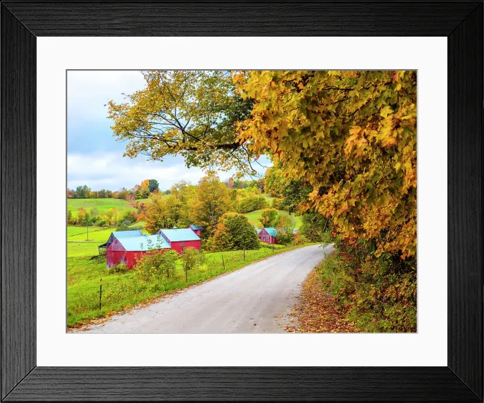Framed Print : Janne Farm in Autumn, Woodstock Vermont, New England, USA Framed Print : Janne Farm in Autumn, Woodstock Vermont, New England, USA
