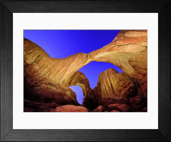 Framed Print : Double Arch at Night, Arches National Park, Utah, USA Framed Print : Double Arch at Night, Arches National Park, Utah, USA