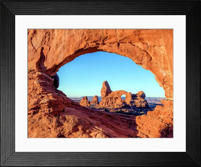 Framed Print : Turret Arch through North Window, Arches National Park, Utah, USA Framed Print : Turret Arch through North Window, Arches National Park, Utah, USA