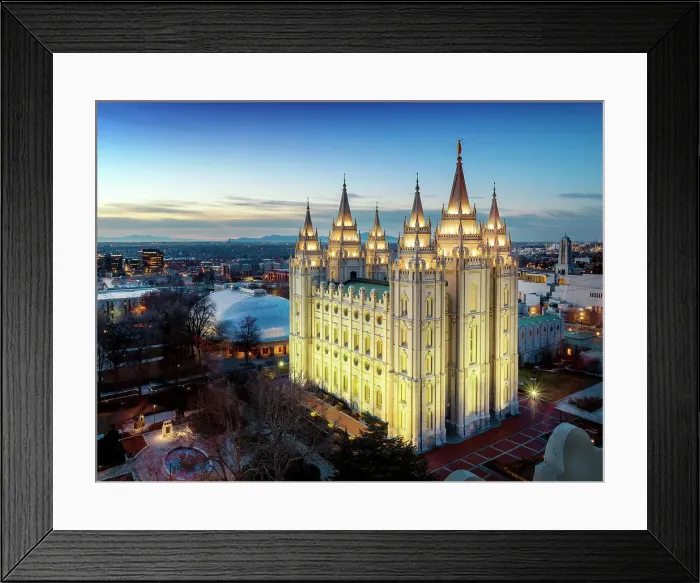 Framed Print : Salt Lake Temple, Sunset Salt Lake City, Utah, USA Framed Print : Salt Lake Temple, Sunset Salt Lake City, Utah, USA