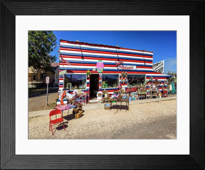 Framed Print : Mugwumps Antique Shop, Hatch, Utah, USA Framed Print : Mugwumps Antique Shop, Hatch, Utah, USA