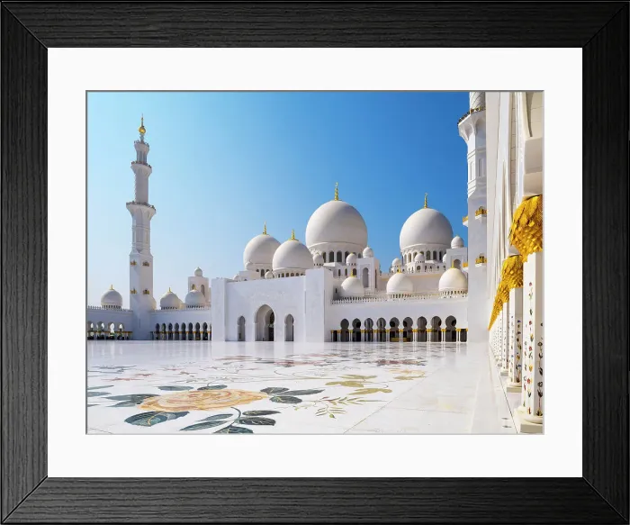 Framed Print : Sheikh Zayed Grand Mosque, Abu Dhabi, United Arab Emirates Framed Print : Sheikh Zayed Grand Mosque, Abu Dhabi, United Arab Emirates