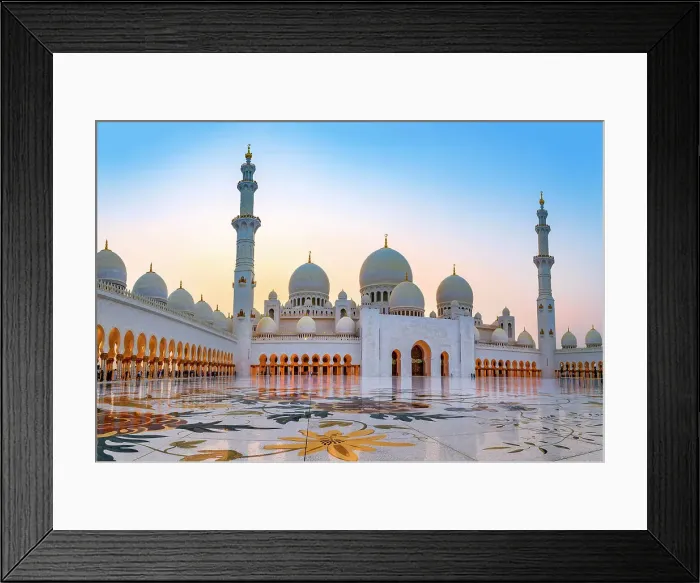 Framed Print : Sheikh Zayed Grand Mosque, Abu Dhabi, United Arab Emirates Framed Print : Sheikh Zayed Grand Mosque, Abu Dhabi, United Arab Emirates