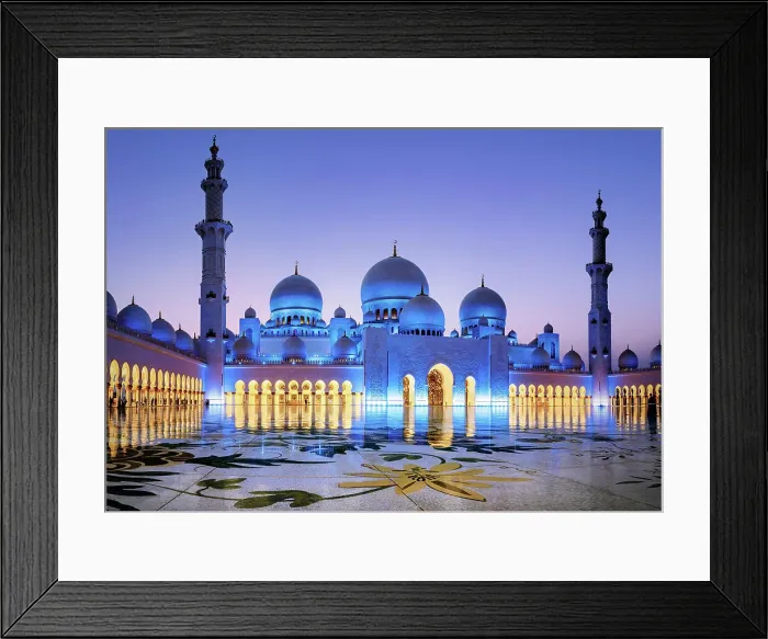 Framed Print : Sheikh Zayed Grand Mosque, Abu Dhabi, United Arab Emirates Framed Print : Sheikh Zayed Grand Mosque, Abu Dhabi, United Arab Emirates