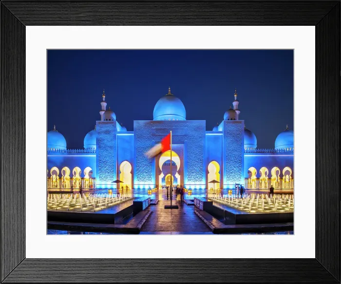 Framed Print : Sheikh Zayed Grand Mosque, Abu Dhabi, United Arab Emirates Framed Print : Sheikh Zayed Grand Mosque, Abu Dhabi, United Arab Emirates