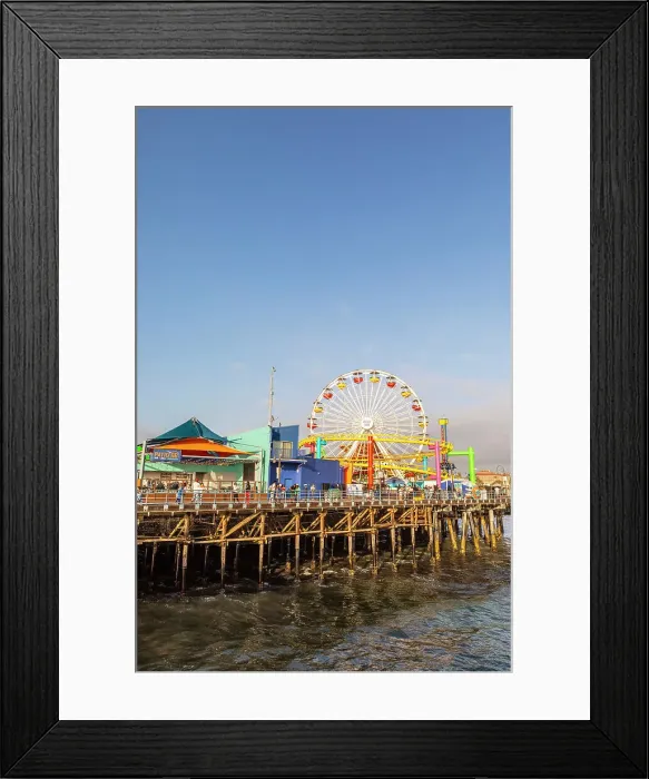 Framed Print : Santa Monica Pier, Santa Monica, Los Angeles, California, United States Framed Print : Santa Monica Pier, Santa Monica, Los Angeles, California, United States