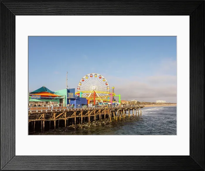 Framed Print : Santa Monica Pier, Santa Monica, Los Angeles, California, United States Framed Print : Santa Monica Pier, Santa Monica, Los Angeles, California, United States