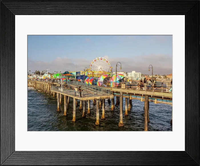 Framed Print : Santa Monica Pier, Santa Monica, Los Angeles, California, United States Framed Print : Santa Monica Pier, Santa Monica, Los Angeles, California, United States