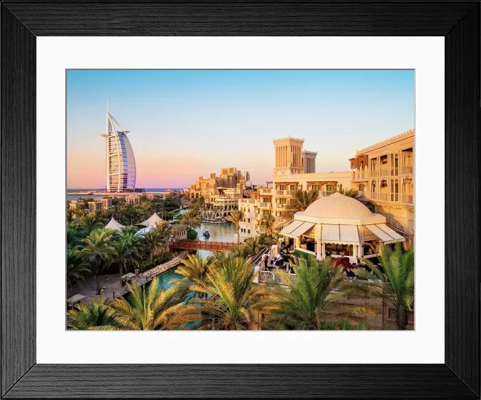 Framed Print : Burj Al Arab, 7 star Hotel, the Sail, Madinat Jumeirah Dubai, United Arab Emirates