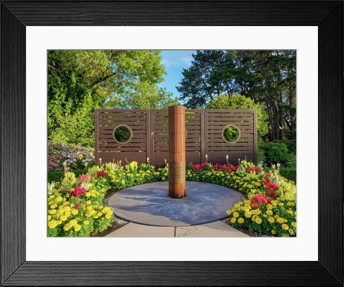 Framed Print : Terra Nova Antarctic Expedition Monument, Scott Memorial Garden, Roath Park, Cardiff, Wales, United Kingdom