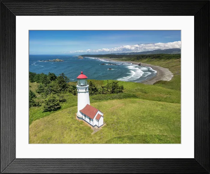 Framed Print : Cape Blanco Lighthouse, Port Orford, Oregon, USA
