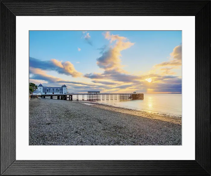 Framed Print : Penarth Pier at sunrise, Penarth, Wales, United Kingdom