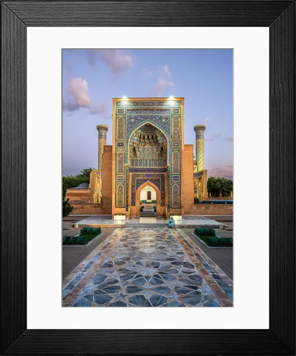 Framed Print : Gur-e-Amir mausoleum, Samarkand, Uzbekistan Framed Print : Gur-e-Amir mausoleum, Samarkand, Uzbekistan