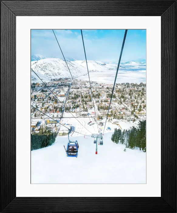 Framed Print : Snow King Cable Car and the Town of Jackson Hole Jackson Hole, Wyoming, USA Framed Print : Snow King Cable Car and the Town of Jackson Hole Jackson Hole, Wyoming, USA
