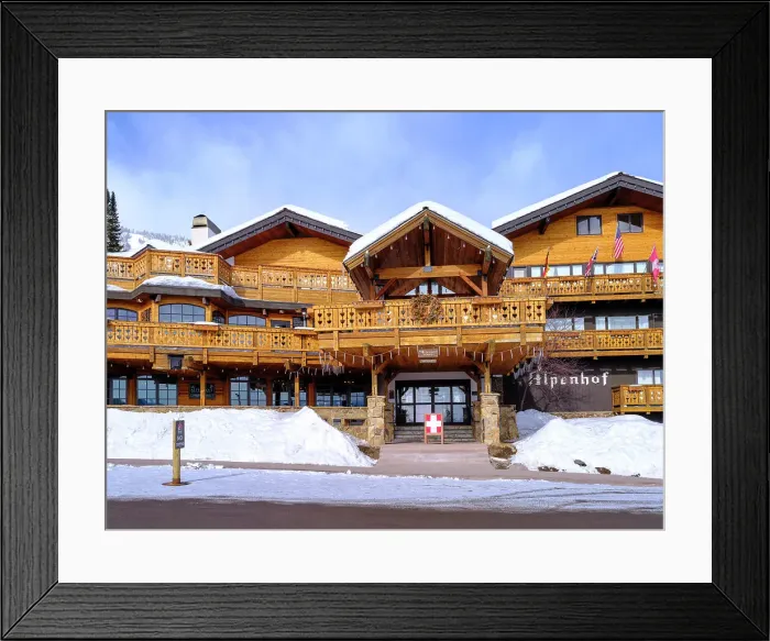Framed Print : Teton Village Ski Resort Alpenhof Hotel Swiss Owned Jackson Hole, Wyoming, USA Framed Print : Teton Village Ski Resort Alpenhof Hotel Swiss Owned Jackson Hole, Wyoming, USA