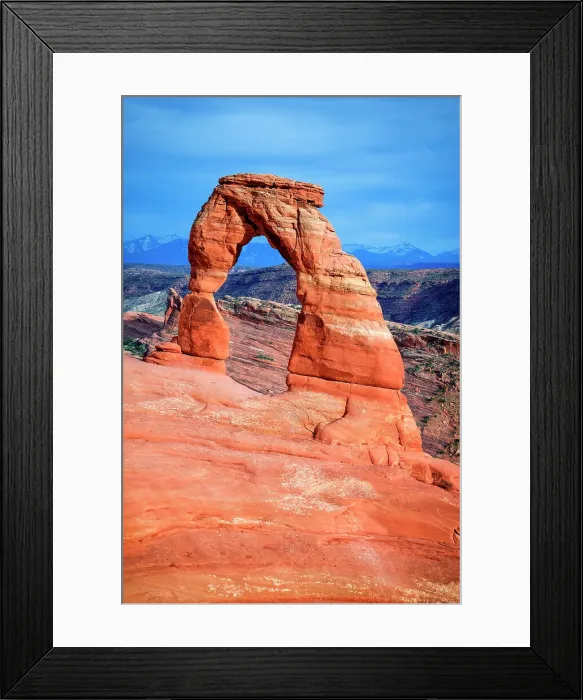 Framed Print : Delicate Arch Sunset, Arches National Park, Utah, USA