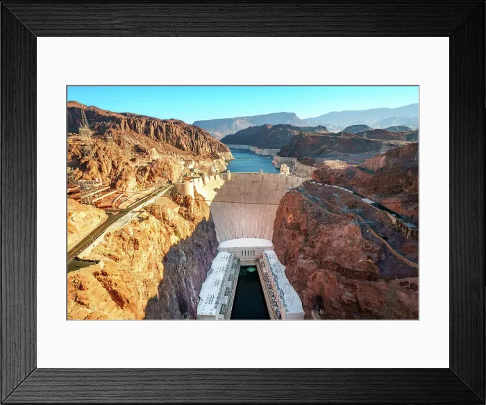 Framed Print : Aerial View, Hoover Dam Las Vegas, Nevada, USA Framed Print : Aerial View, Hoover Dam Las Vegas, Nevada, USA