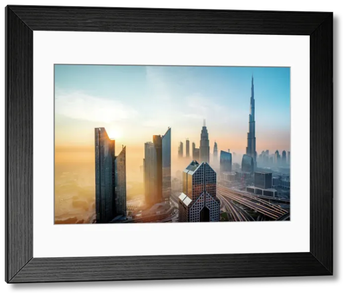 Framed Print : Burj Khalifa, tallest Building in the world (2016) and Sheik Zayed Road Dubai, United Arab Emirates Framed Print : Burj Khalifa, tallest Building in the world (2016) and Sheik Zayed Road Dubai, United Arab Emirates