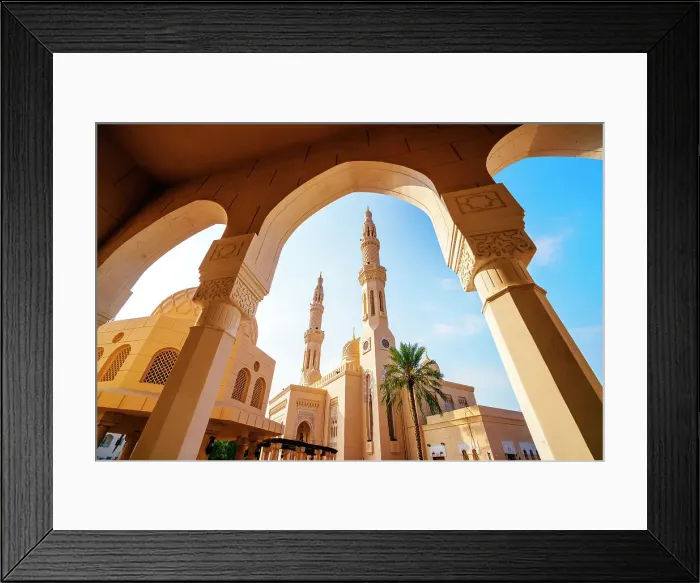 Framed Print : Jumeirah Mosque, Jumeirah Beach Dubai, United Arab Emirates Framed Print : Jumeirah Mosque, Jumeirah Beach Dubai, United Arab Emirates