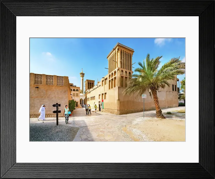 Framed Print : Al Bastakiya, Old Dubai, Bur Dubai, Dubai, United Arab Emirates Framed Print : Al Bastakiya, Old Dubai, Bur Dubai, Dubai, United Arab Emirates