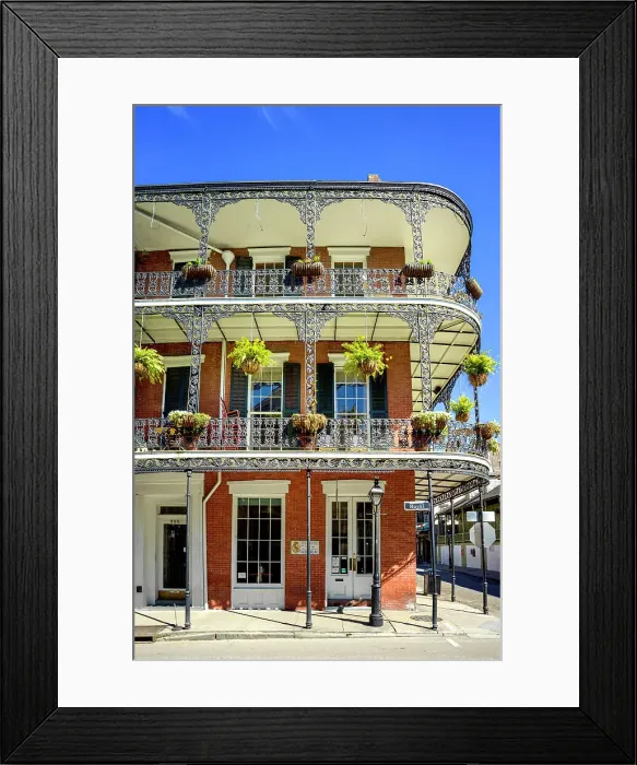 Framed Print : Historic Architecture in Royal Street, French Quarter, New Orleans, Louisiana, USA Framed Print : Historic Architecture in Royal Street, French Quarter, New Orleans, Louisiana, USA