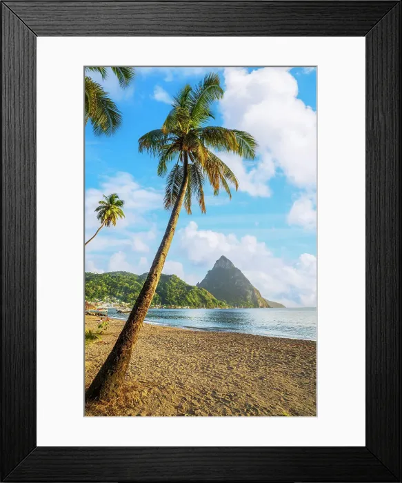 Framed Print : Soufriere Beach and bay at sunset Soufriere, Saint Lucia Framed Print : Soufriere Beach and bay at sunset Soufriere, Saint Lucia
