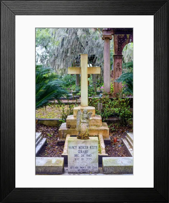 Framed Print : Bonaventure Cemetery Savannah, Georgia, USA