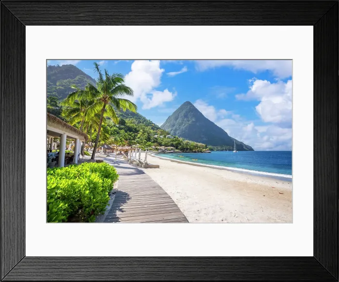 Framed Print : Sugar Beach Hotel Five Star Luxury Resort and Beach Soufriere, Saint Lucia Framed Print : Sugar Beach Hotel Five Star Luxury Resort and Beach Soufriere, Saint Lucia