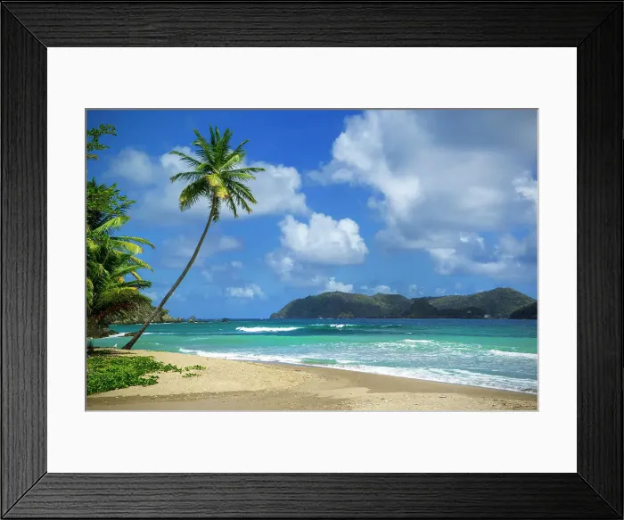 Framed Print : Beach in Charlotteville, Tobago, Republic of Trinidad and Tobago Framed Print : Beach in Charlotteville, Tobago, Republic of Trinidad and Tobago