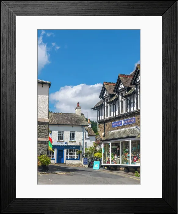Framed Print : UK, England, Cumbria, Lake District National Park, Hawkshead Framed Print : UK, England, Cumbria, Lake District National Park, Hawkshead