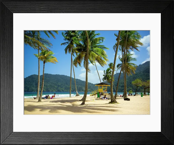 Framed Print : Maracas Beach, Trinidad, Republic of Trinidad and Tobago Framed Print : Maracas Beach, Trinidad, Republic of Trinidad and Tobago
