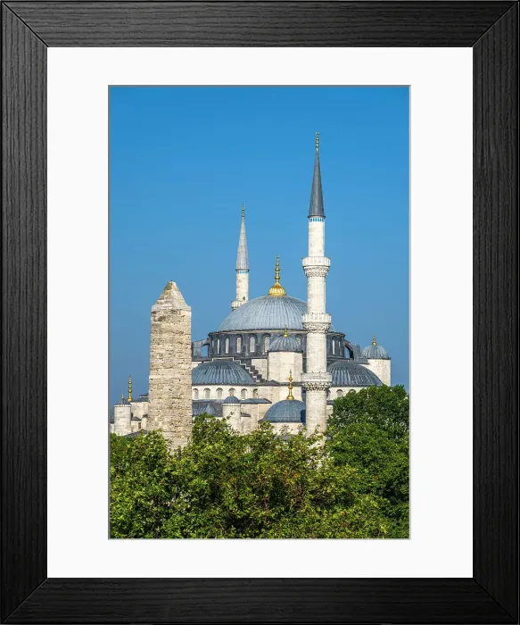 Framed Print : Blue Mosque and Walled Obelisk, Istanbul, Turkey Framed Print : Blue Mosque and Walled Obelisk, Istanbul, Turkey