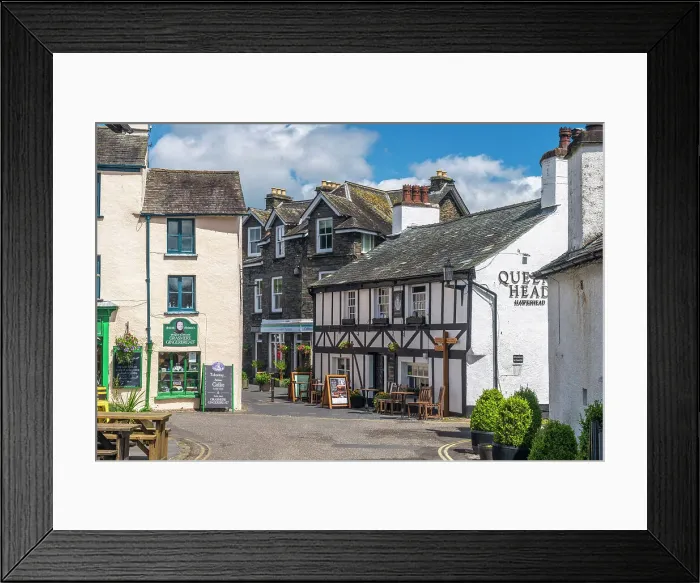 Framed Print : UK, England, Cumbria, Lake District National Park, Hawkshead Framed Print : UK, England, Cumbria, Lake District National Park, Hawkshead