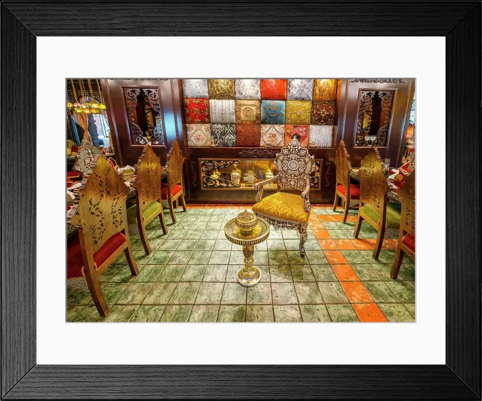 Framed Print : Arabic Restaurant Souk Madinat Jumeirah Dubai, United Arab Emirates