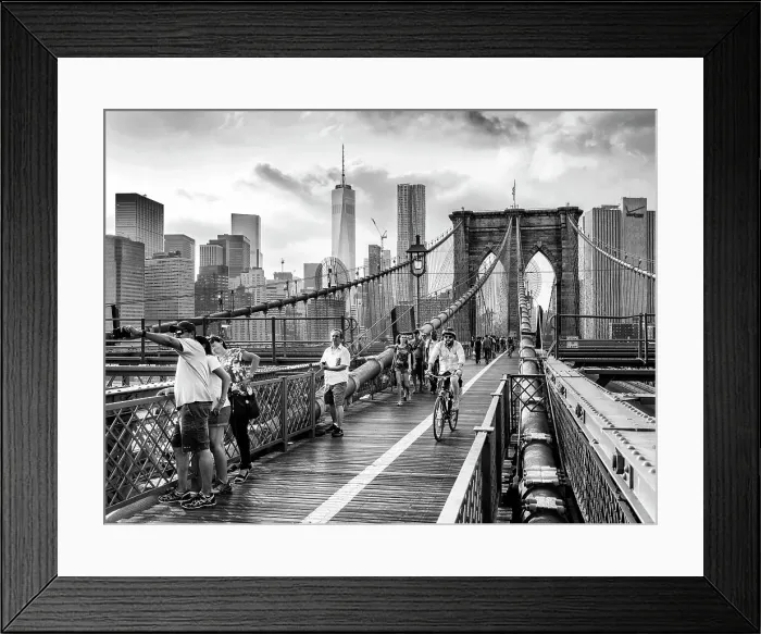 Framed Print : Brooklyn Bridge, Manhattan New York City, New York, USA