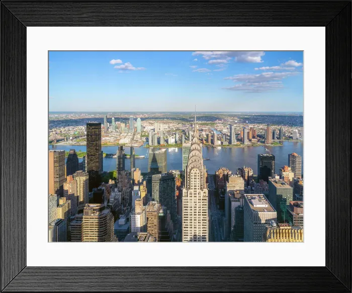 Framed Print : Skyline of Manhattan Midtown, Manhattan, New York City, USA