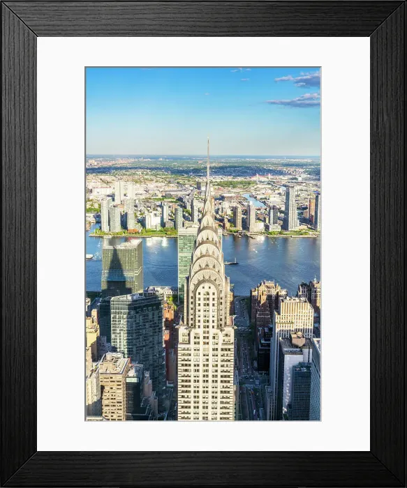 Framed Print : Skyline of Manhattan Midtown, Manhattan, New York City, USA