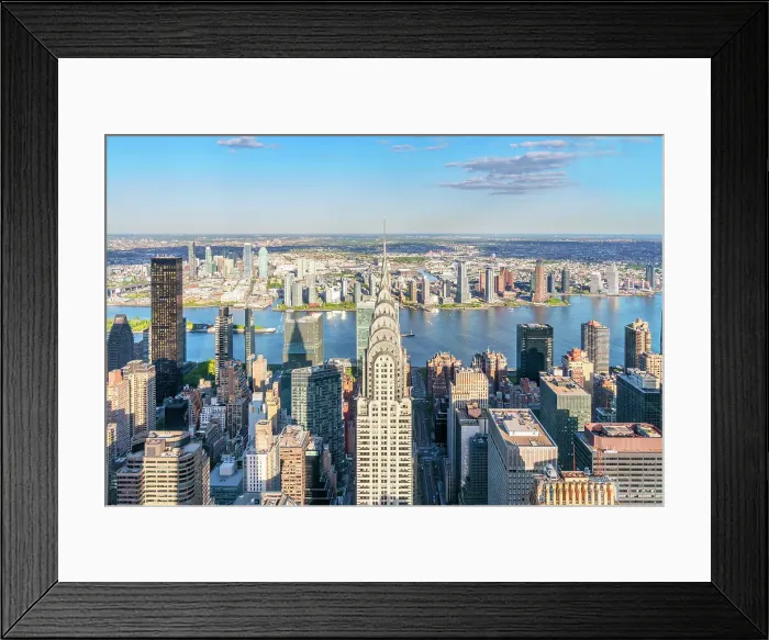 Framed Print : Skyline of Manhattan Midtown, Manhattan, New York City, USA