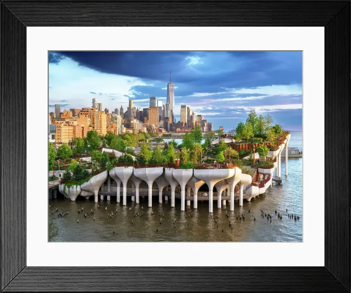 Framed Print : Little Island at Pier 55 is an artificial island park adjoining Hudson River Park, Manhattan, New York City, USA Framed Print : Little Island at Pier 55 is an artificial island park adjoining Hudson River Park, Manhattan, New York City, USA