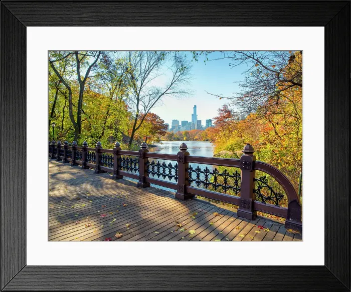 Framed Print : Oak Bridge, Central Park, New York City, New York, USA